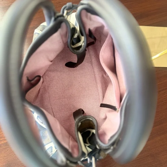 Dooney & Bourke Brown and Cream Giraffe Print Leather Satchel - Picture 4 of 6